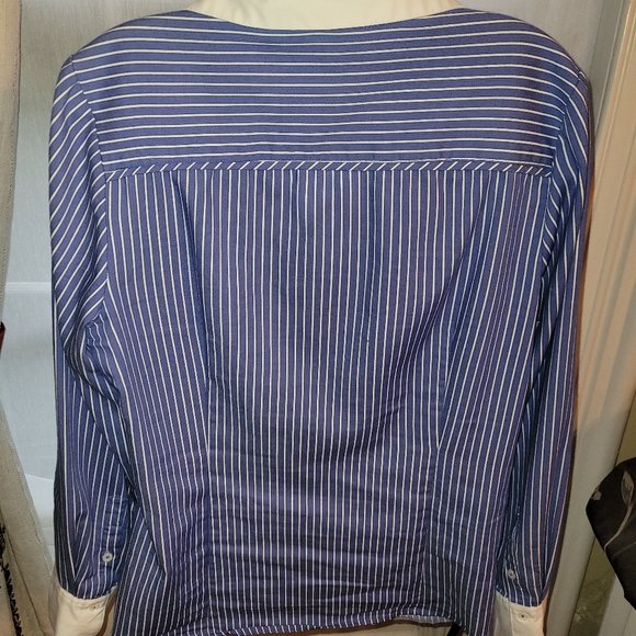 Como Stretch Ladies Winchester Contrast Collar Cuffs Shirt 12 - Picture 5 of 6